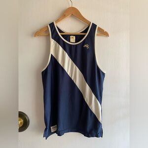 Tracksmith Van Cortlandt Singlet tank Med Navy